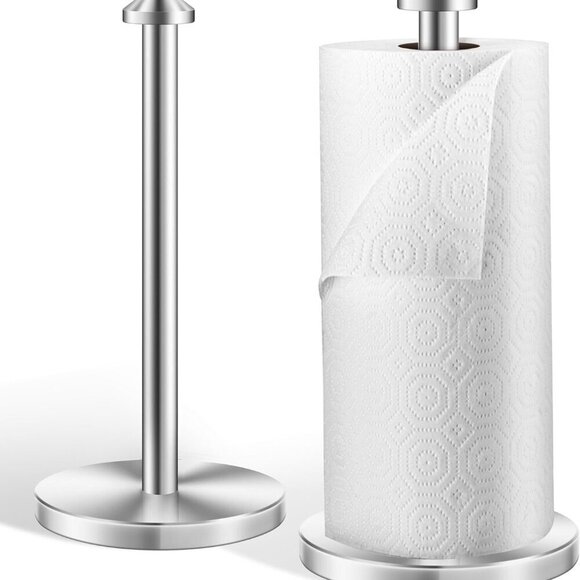 2 Pack Stainless Steel Paper Towel Holder,Paper Towel Holder Countertop,Standing - Picture 7 of 7